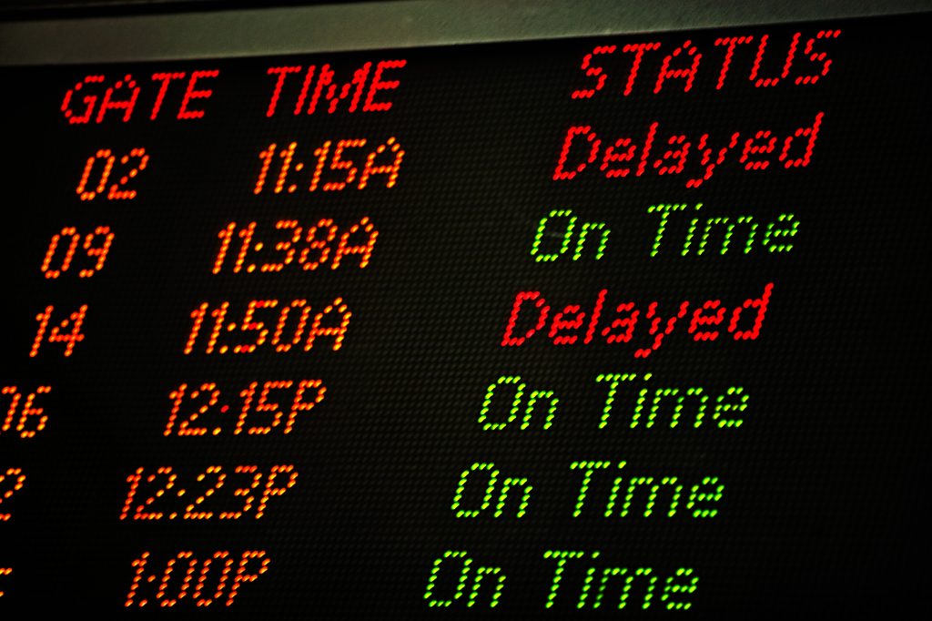 Arrival departure board - Black Car Services - Black Car Services