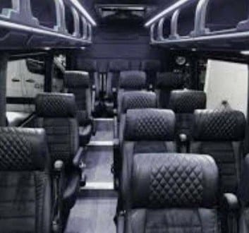 Black Sprinter Van interior