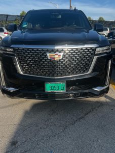 Black elegant Cadillac Escalade 9393LY - Chicago Black Car Service Black elegant Cadillac Escalade