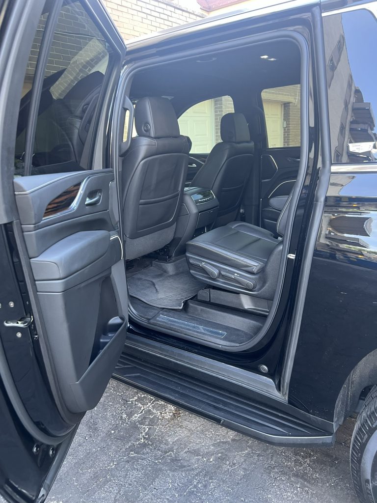 Clean and comfortable luxurious leather interior